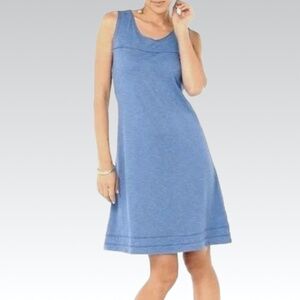 HORNY TOAD Oolong Tank Dress Blue Organic Cotton Outdoor Classic Travel Casual M